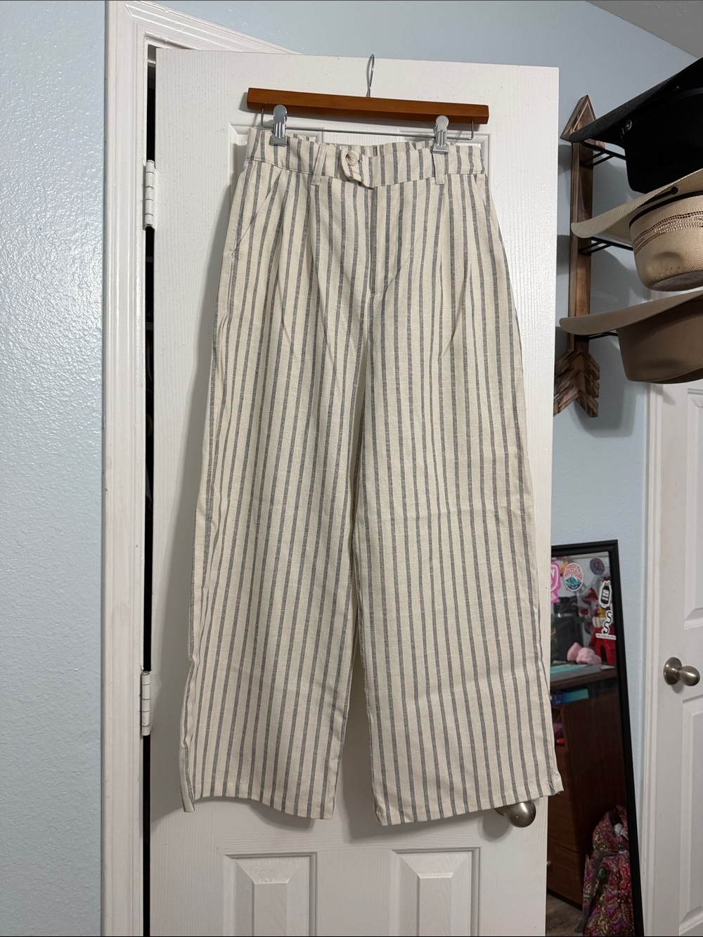 Love tree striped pants